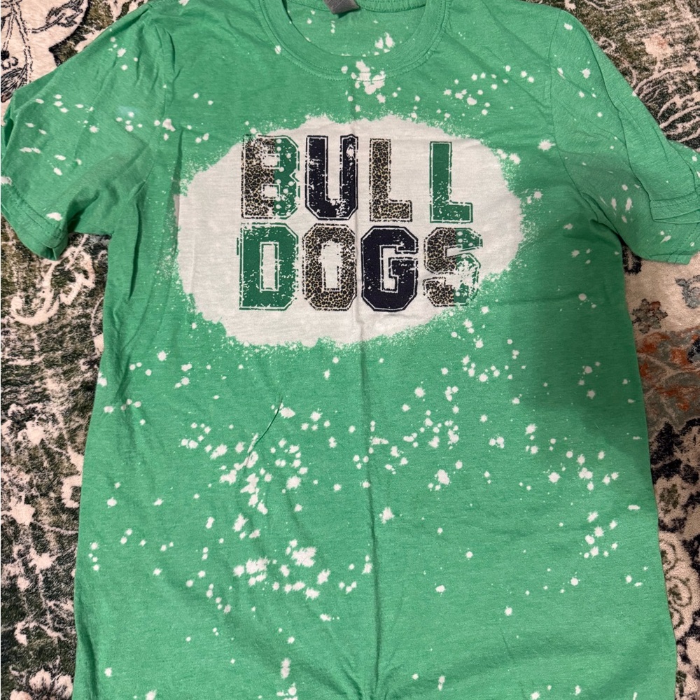 Soft Style Vibrant Green Splatter Tee